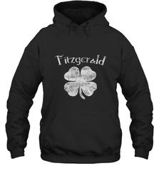 Vintage Fitzgerald Irish Shamrock St Patty's Day Hooded Sweatshirt Hooded Sweatshirt - jonhlittlestore88