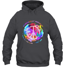 Woodstocks 50th Anniversary Peace Love tee Hooded Sweatshirt Hooded Sweatshirt - jonhlittlestore88