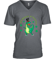 T Rex Dinosaur St. Patrick's Day Irish Funny Men's V-Neck Men's V-Neck - jonhlittlestore88