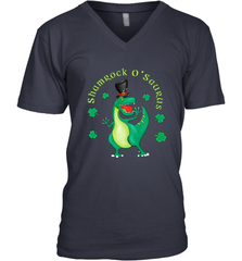 T Rex Dinosaur St. Patrick's Day Irish Funny Men's V-Neck Men's V-Neck - jonhlittlestore88