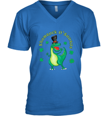T Rex Dinosaur St. Patrick's Day Irish Funny Men's V-Neck Men's V-Neck - jonhlittlestore88
