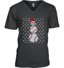 UGLY CHRISTMAS Baseball Snowman Holiday Santa Funny Men Gift Men's V-Neck Men's V-Neck - jonhlittlestore88