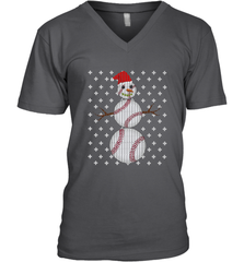 UGLY CHRISTMAS Baseball Snowman Holiday Santa Funny Men Gift Men's V-Neck Men's V-Neck - jonhlittlestore88