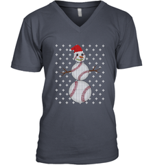 UGLY CHRISTMAS Baseball Snowman Holiday Santa Funny Men Gift Men's V-Neck Men's V-Neck - jonhlittlestore88