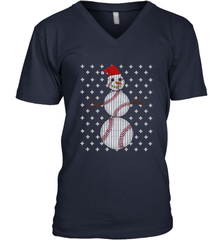 UGLY CHRISTMAS Baseball Snowman Holiday Santa Funny Men Gift Men's V-Neck Men's V-Neck - jonhlittlestore88