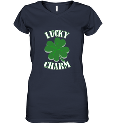 Lucky Charm Novelty St Patricks Day shirt Women's V-Neck T-Shirt