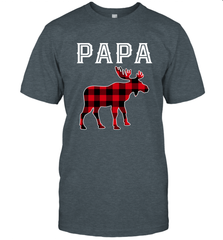 Papa Moose Red Plaid Christmas Pajama Men's T-Shirt Apparel - jonhlittlestore88