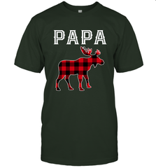 Papa Moose Red Plaid Christmas Pajama Men's T-Shirt Apparel - jonhlittlestore88