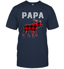 Papa Moose Red Plaid Christmas Pajama Men's T-Shirt Apparel - jonhlittlestore88