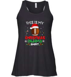 NFL This Is My Christmas Pajama Shirt  Gift For Football Lover Women's Racerback Tank