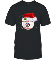 Washington Nationals Logo Baseball Ball Christmas Santa Hat Xmas Sport Funny Snow Men's T-Shirt Men's T-Shirt - jonhlittlestore88