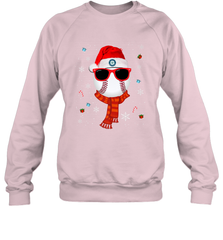 Seattle Mariners Logo Christmas Baseball Player Glasses Santa Hat Pajama Gift Crewneck Sweatshirt Crewneck Sweatshirt - jonhlittlestore88