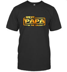 The best Papa in the galaxy Men's T-Shirt Apparel - jonhlittlestore88