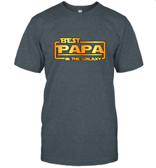 The best Papa in the galaxy Men's T-Shirt Apparel - jonhlittlestore88
