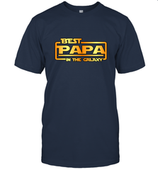 The best Papa in the galaxy Men's T-Shirt Apparel - jonhlittlestore88