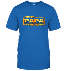The best Papa in the galaxy Men's T-Shirt Apparel - jonhlittlestore88