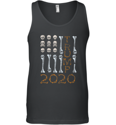 US Flag Skull Halloween Costume Bones Election Trump 2020 Men's Tank Top