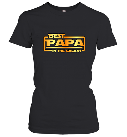 The best Papa in the galaxy Women's T-Shirt Women's T-Shirt / Black / XS Apparel - jonhlittlestore88