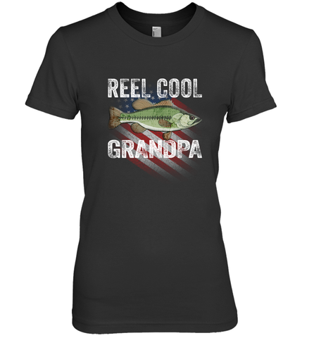 REEL COOL GRANDPA Women's Premium T-Shirt Women's Premium T-Shirt / Black / XS Apparel - jonhlittlestore88
