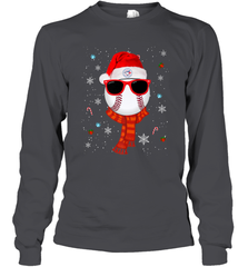 Toronto Blue Jays LogoChristmas Baseball Player Glasses Santa Hat Pajama Gift Long Sleeve T-Shirt Long Sleeve T-Shirt - jonhlittlestore88