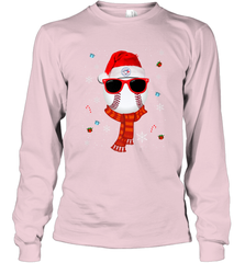 Toronto Blue Jays LogoChristmas Baseball Player Glasses Santa Hat Pajama Gift Long Sleeve T-Shirt Long Sleeve T-Shirt - jonhlittlestore88