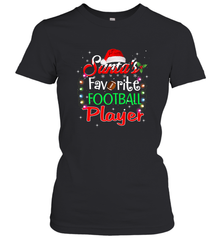 NFL Santa's Favorite Football Player Xmas Light Hat Christmas Women's T-Shirt Women's T-Shirt - jonhlittlestore88