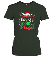 NFL Santa's Favorite Football Player Xmas Light Hat Christmas Women's T-Shirt Women's T-Shirt - jonhlittlestore88