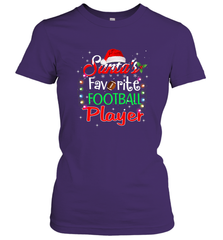 NFL Santa's Favorite Football Player Xmas Light Hat Christmas Women's T-Shirt Women's T-Shirt - jonhlittlestore88