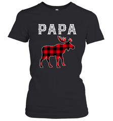 Papa Moose Red Plaid Christmas Pajama Women's T-Shirt Apparel - jonhlittlestore88