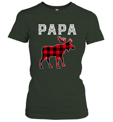 Papa Moose Red Plaid Christmas Pajama Women's T-Shirt Apparel - jonhlittlestore88