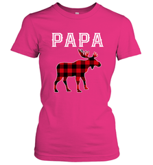 Papa Moose Red Plaid Christmas Pajama Women's T-Shirt Apparel - jonhlittlestore88