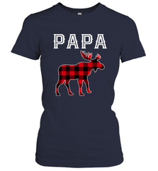 Papa Moose Red Plaid Christmas Pajama Women's T-Shirt Apparel - jonhlittlestore88