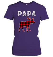 Papa Moose Red Plaid Christmas Pajama Women's T-Shirt Apparel - jonhlittlestore88