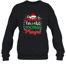 NFL Santa's Favorite Football Player Xmas Light Hat Christmas Crewneck Sweatshirt