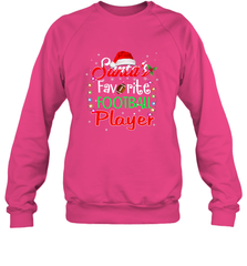 NFL Santa's Favorite Football Player Xmas Light Hat Christmas Crewneck Sweatshirt Crewneck Sweatshirt - jonhlittlestore88