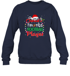 NFL Santa's Favorite Football Player Xmas Light Hat Christmas Crewneck Sweatshirt
