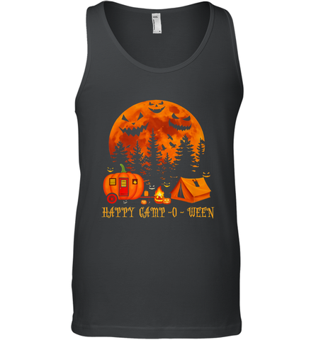 Happy Camp O Ween Funny Camping Halloween Costume Camper RV Men's Tank Top Men's Tank Top / Black / XS Men's Tank Top - jonhlittlestore88