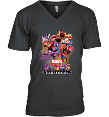 Marvel Rising Secret Warriors Hero Action Pose Collage Men's V-Neck Men's V-Neck - jonhlittlestore88