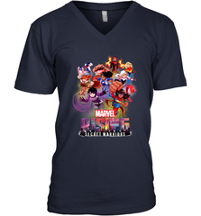Marvel Rising Secret Warriors Hero Action Pose Collage Men's V-Neck Men's V-Neck - jonhlittlestore88