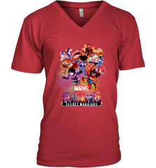 Marvel Rising Secret Warriors Hero Action Pose Collage Men's V-Neck Men's V-Neck - jonhlittlestore88