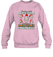 NFL Miami Christmas Funny Santa Claus Watching Football Crewneck Sweatshirt Crewneck Sweatshirt - jonhlittlestore88