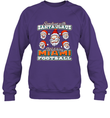NFL Miami Christmas Funny Santa Claus Watching Football Crewneck Sweatshirt Crewneck Sweatshirt - jonhlittlestore88