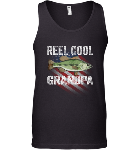REEL COOL GRANDPA Men's Tank Top Men's Tank Top / Black / XS Apparel - jonhlittlestore88