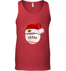 Texas Rangers Logo Baseball Ball Christmas Santa Hat Xmas Sport Funny Snow Men's Tank Top Men's Tank Top - jonhlittlestore88