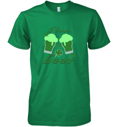 I love beer Lucky st patricks day shirt Men's Premium T-Shirt