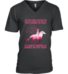 Life Is Not About Waiting Breast Cancer Hippie Peace Horse Men's V-Neck Men's V-Neck - jonhlittlestore88