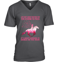 Life Is Not About Waiting Breast Cancer Hippie Peace Horse Men's V-Neck Men's V-Neck - jonhlittlestore88