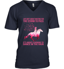 Life Is Not About Waiting Breast Cancer Hippie Peace Horse Men's V-Neck Men's V-Neck - jonhlittlestore88