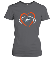 NFL Philadelphia Eagles Heart Love Football Women's T-Shirt Women's T-Shirt - jonhlittlestore88