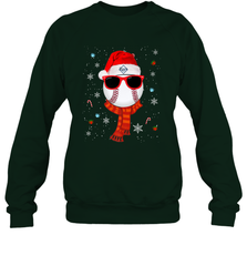 Tampa Bay Rays LogoChristmas Baseball Player Glasses Santa Hat Pajama Gift Crewneck Sweatshirt Crewneck Sweatshirt - jonhlittlestore88